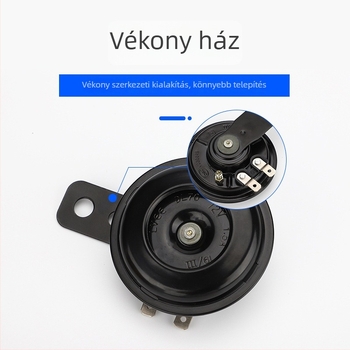 Univerzális elektromos járműharsona, 60 mm, 12–60 V, erőteljes hang