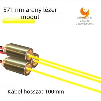 571 nm aranyszínű lézer toll-modul zseblámpához, LED modul nagy fényerővel és stabilitással