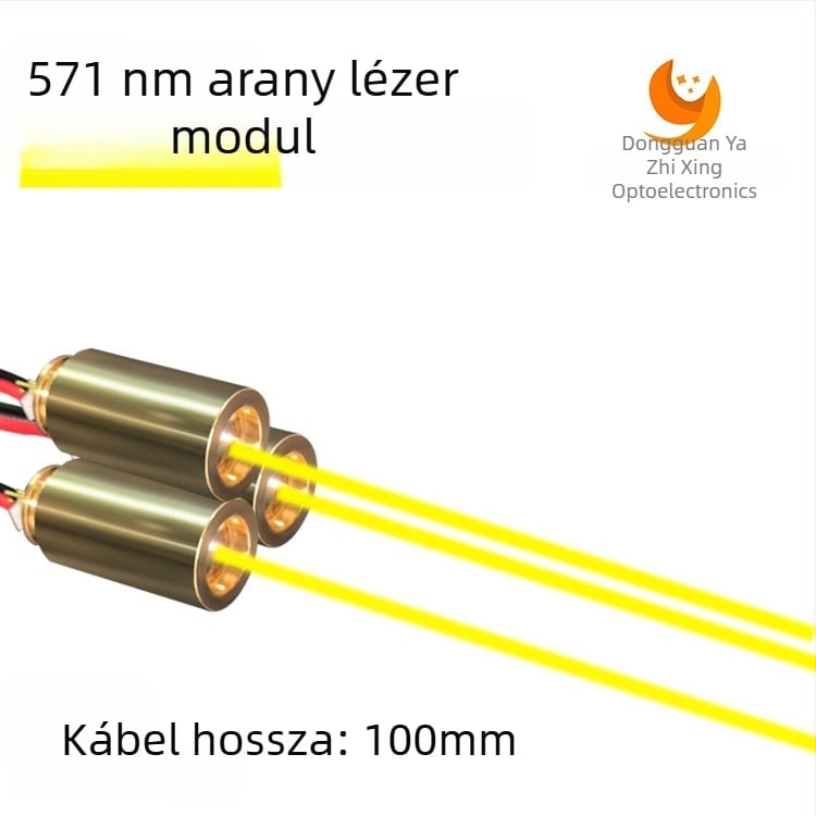 571 nm aranyszínű lézer toll-modul zseblámpához, LED modul nagy fényerővel és stabilitással