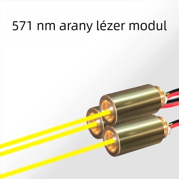 571 nm aranyszínű lézer toll-modul zseblámpához, LED modul nagy fényerővel és stabilitással