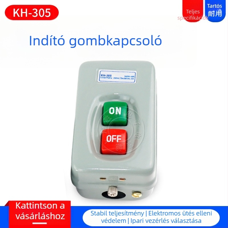 KH305 vízálló nyomógombos kapcsoló