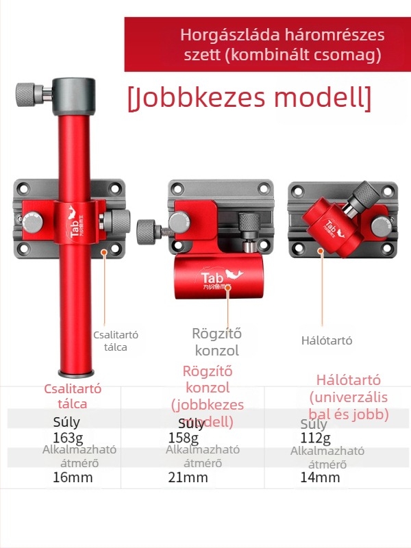 Horgászdoboz kiegészítők: Turret Stand, Turret Base, Umbrella Stand, Fish Guard Rack — Universal Four-Piece Modification Kit
