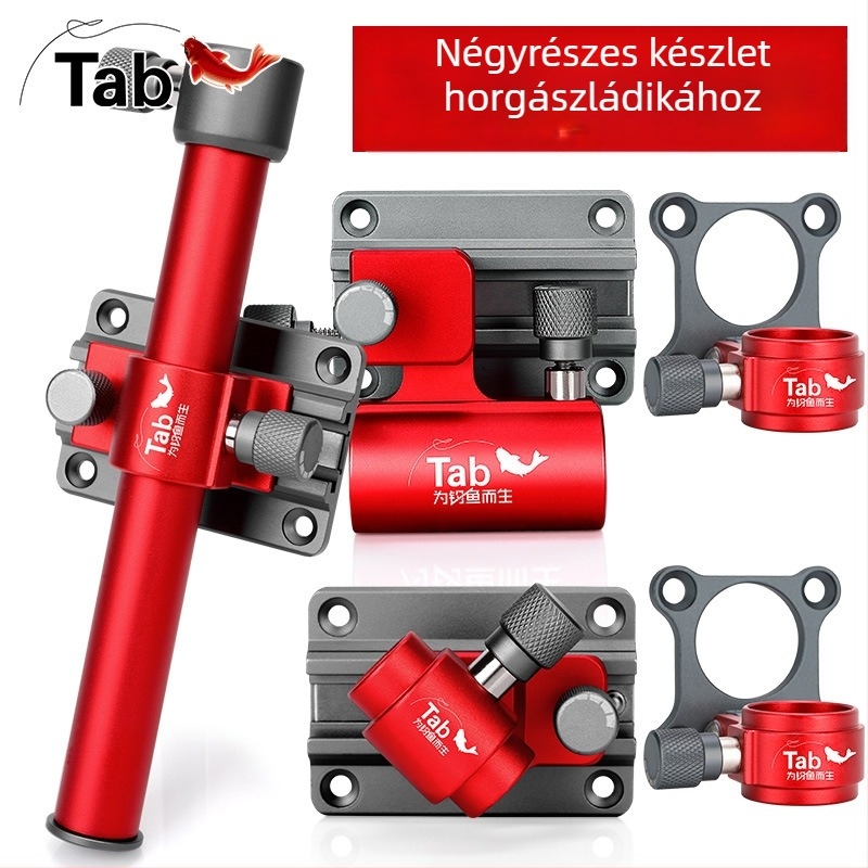 Horgászdoboz kiegészítők: Turret Stand, Turret Base, Umbrella Stand, Fish Guard Rack — Universal Four-Piece Modification Kit