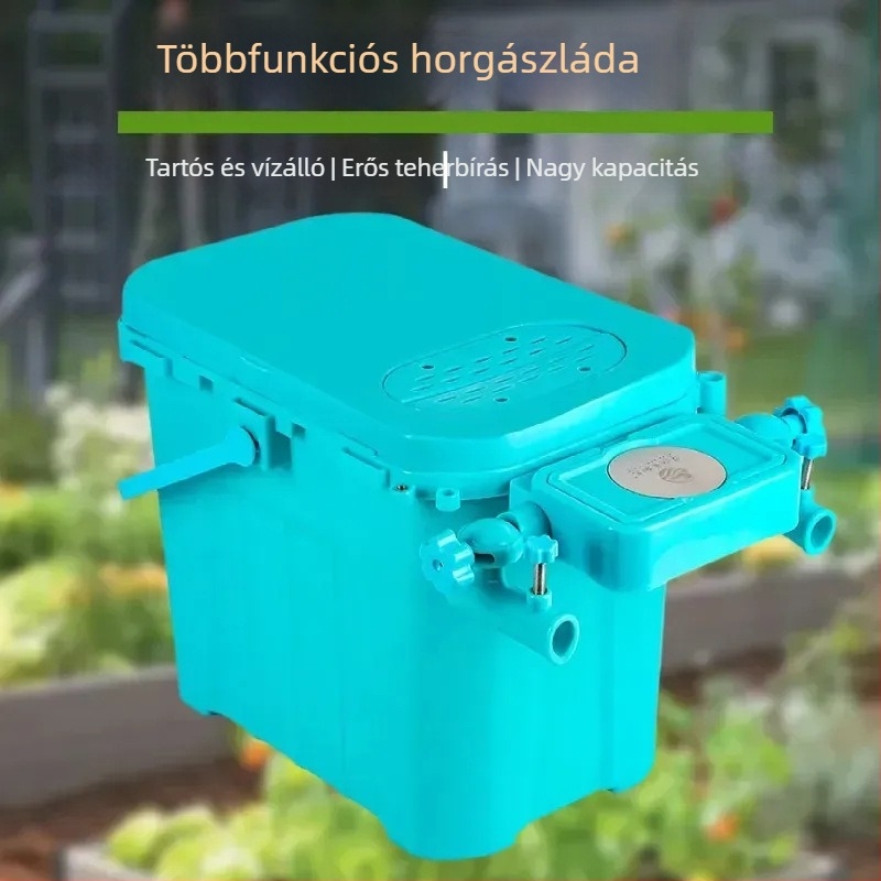 Többfunkciós horgász doboz ultrakönnyű ülő vödörrel élő halak számára – kompakt folyóparti horgász kellék