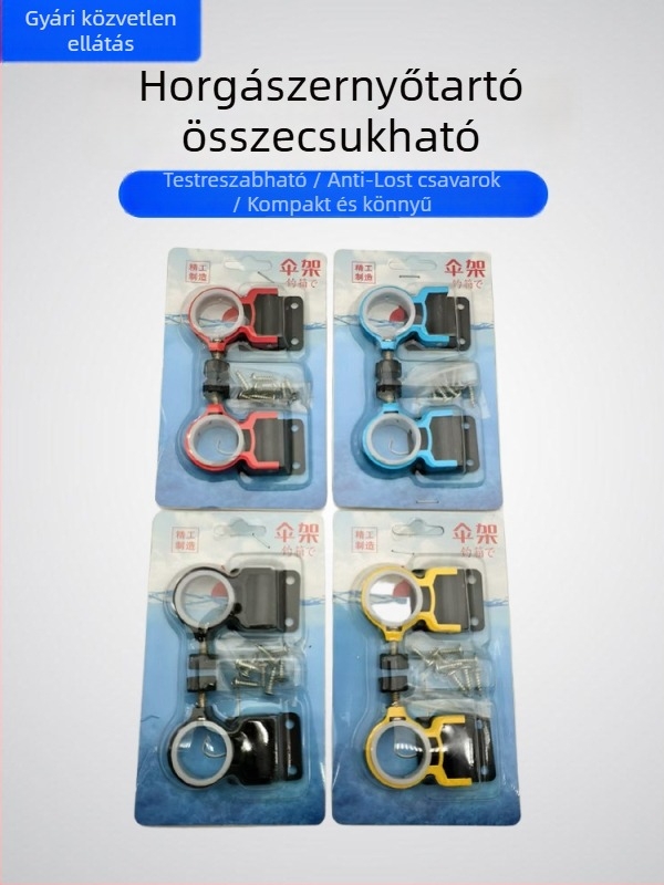 Összecsukható horgász doboz esernyőállvány, veszteség elleni csavarral, könnyű, 26 mm-es univerzális esernyőhöz