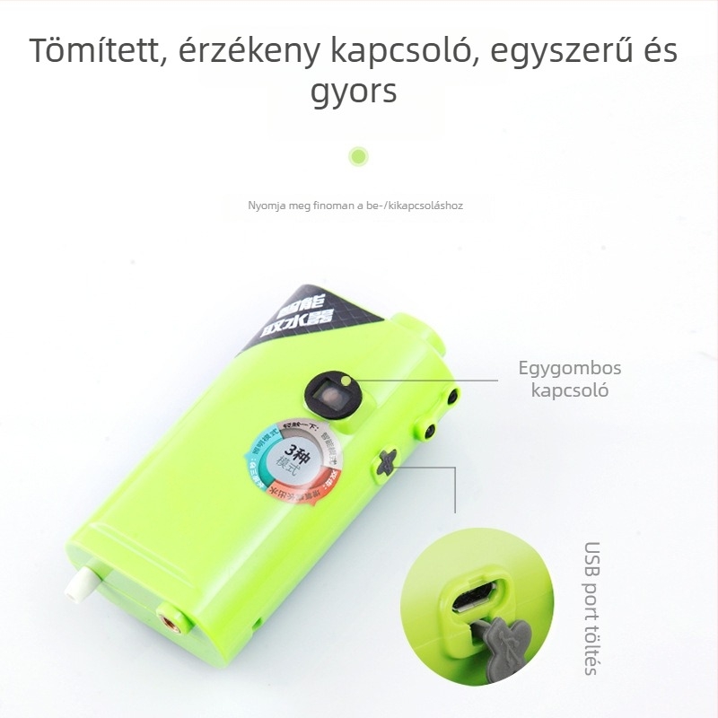 Intelligens érzékelő vízvételi készülék horgászathoz és elektromos pumpa, kültéri használatra, vízszívó készülék aeratorral a horgászdobozhoz, kézmosó eszköz, horgászfelszerelés