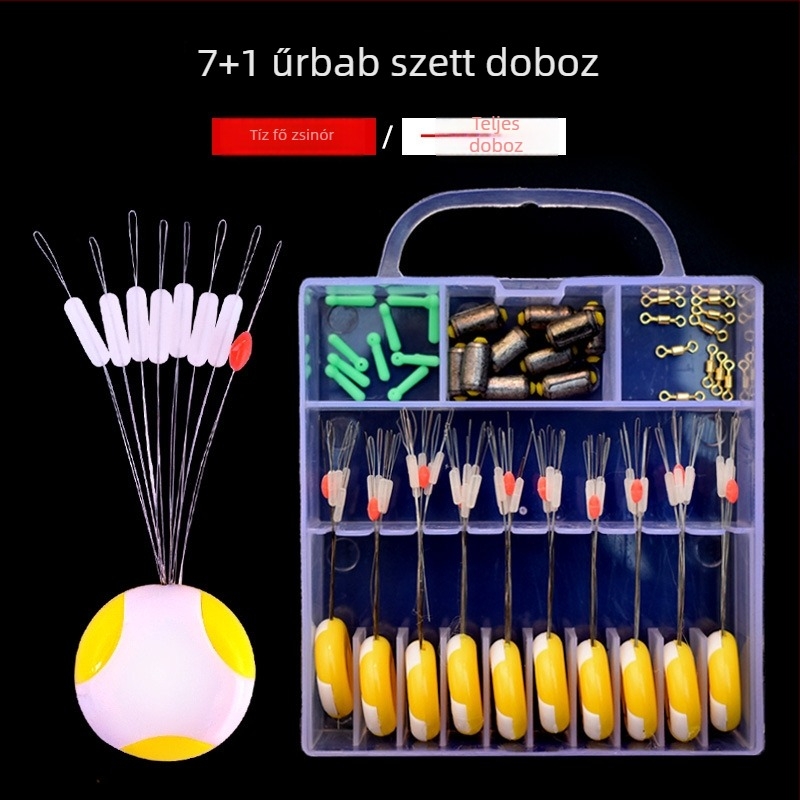 Szilikonból készült horgász ládával Space Bead készlet – nagy és kicsi méretek, teljes készlet kiegészítőkkel