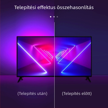USB Bluetooth RGB LED-szalag készlet gamer íróasztalhoz, környezeti világítás, 5050 LED-ek, 5V alacsony feszültség, alkalmazás/IR vezérlés, 24 gombos környezeti fény