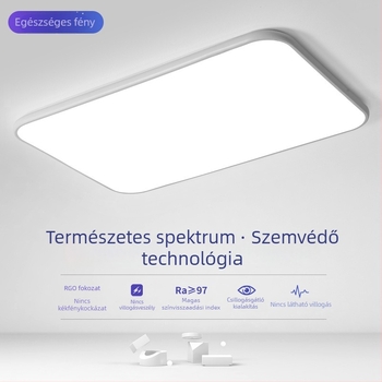 Nappali LED mennyezeti lámpa, modern minimalista dizájn, 2023-as új modell, szemvédő LED lámpa, 220V, 5–10㎡ lefedettség