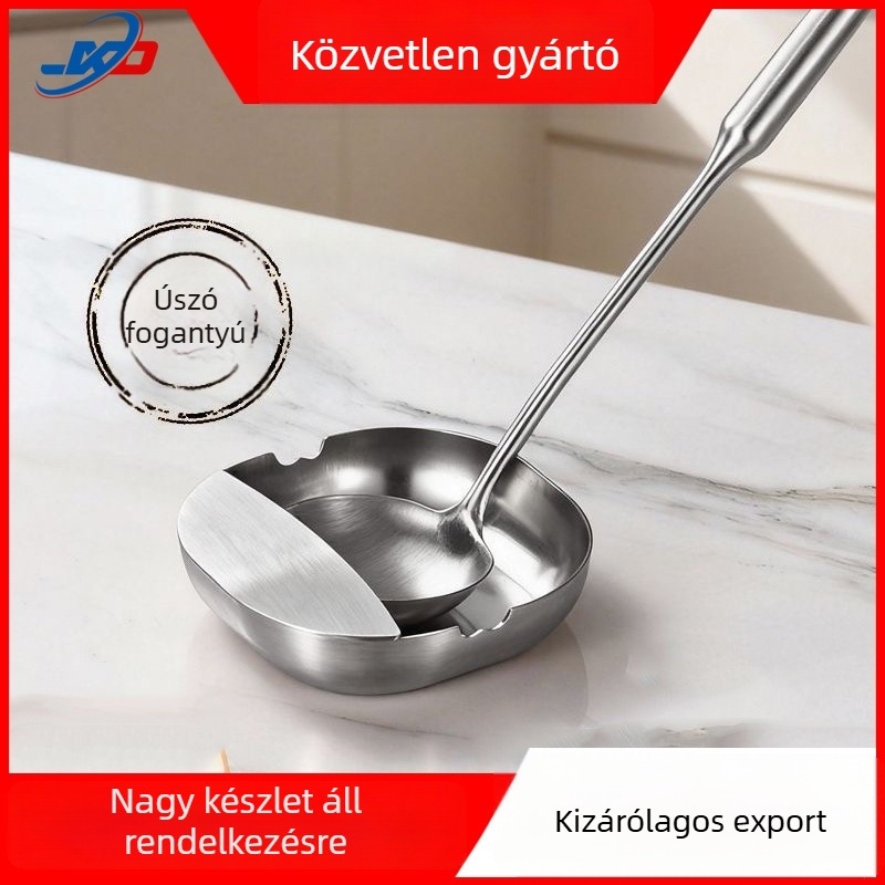 304 rozsdamentes acél minimalist kanál- és spatula-tartó, szabadon álló konyhai tartó