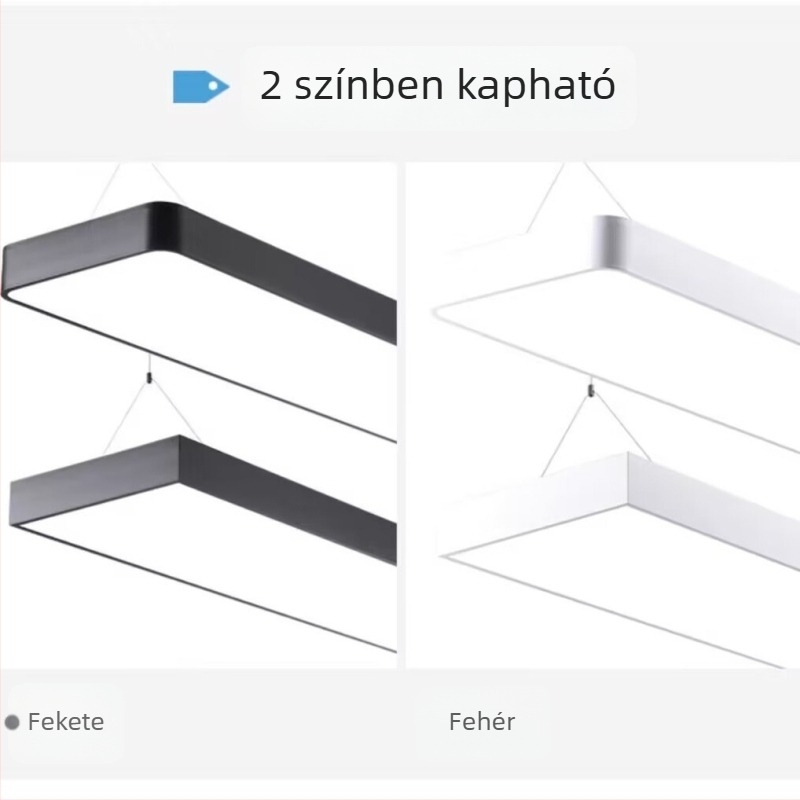 LED mennyezeti hosszú sávvilágító lámpa, irodába, szalonba, osztályterembe és edzőterembe