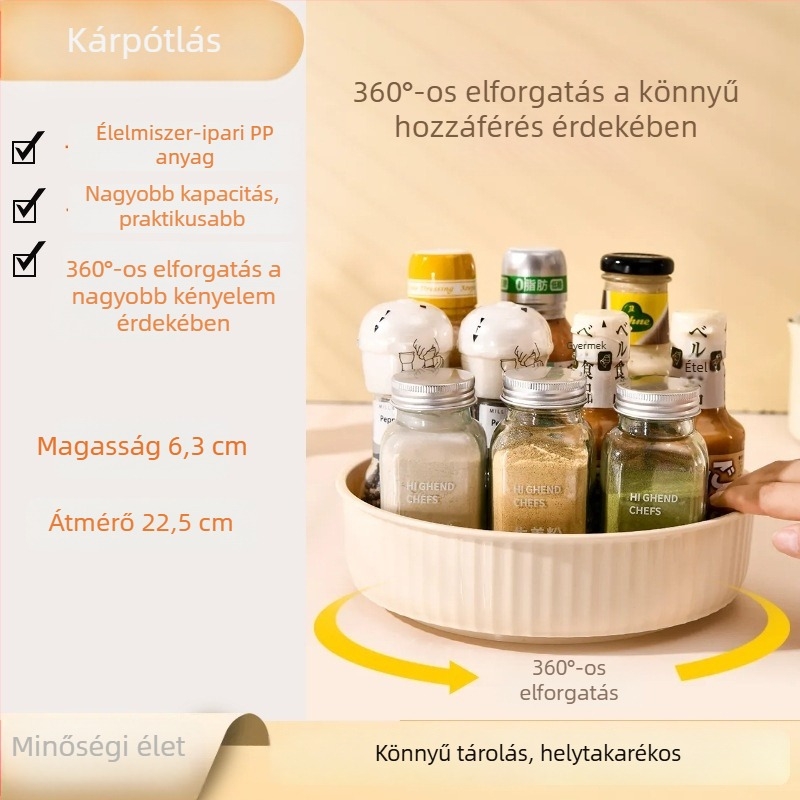 Yize forgó konyhai tároló fűszerekhez, kozmetikumokhoz, gyümölcsökhöz és zöldségekhez
