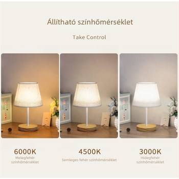 Dekoratív asztali lámpa lány hálószobájába, meleg hercegnő ihletésű, skandináv kreatív minimalist modern éjjeli lámpa.