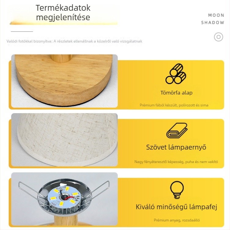 Dekoratív asztali lámpa lány hálószobájába, meleg hercegnő ihletésű, skandináv kreatív minimalist modern éjjeli lámpa.