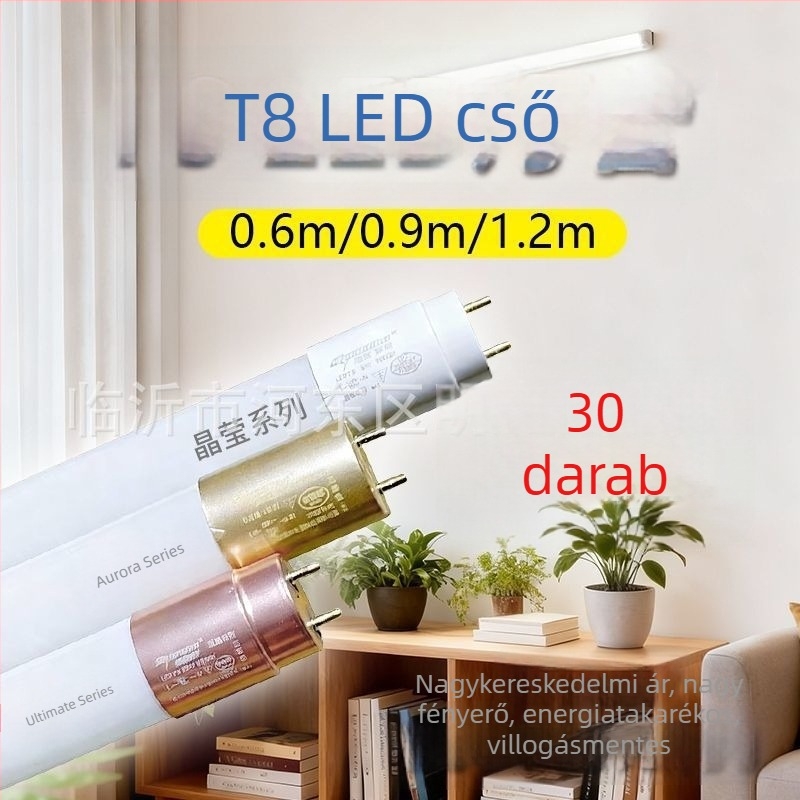 1,2 m T8 LED üveg fénycső, energiatakarékos, 20–30 W
