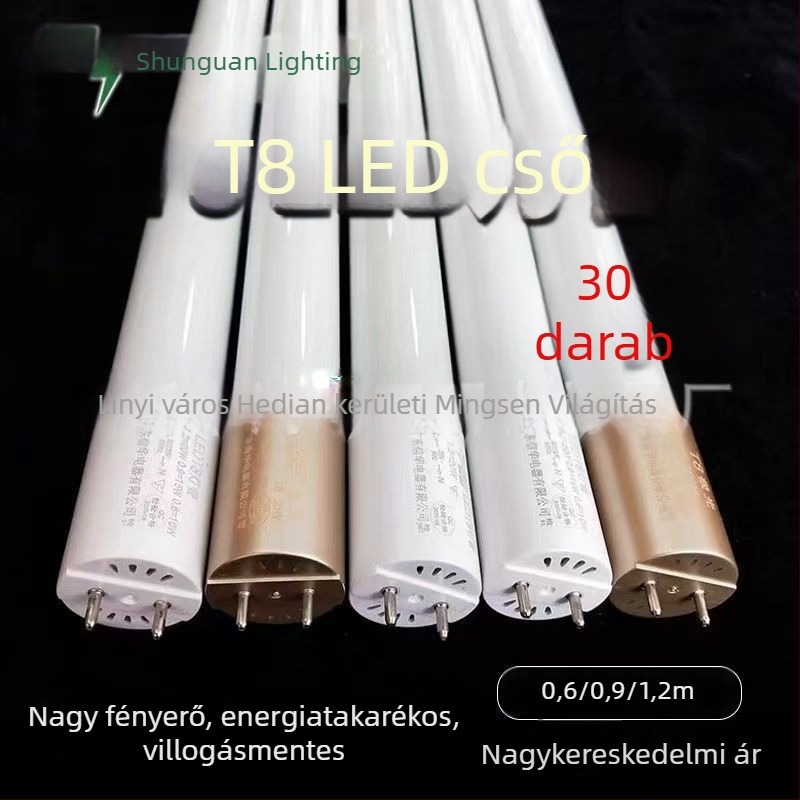 1,2 m T8 LED üveg fénycső, energiatakarékos, 20–30 W