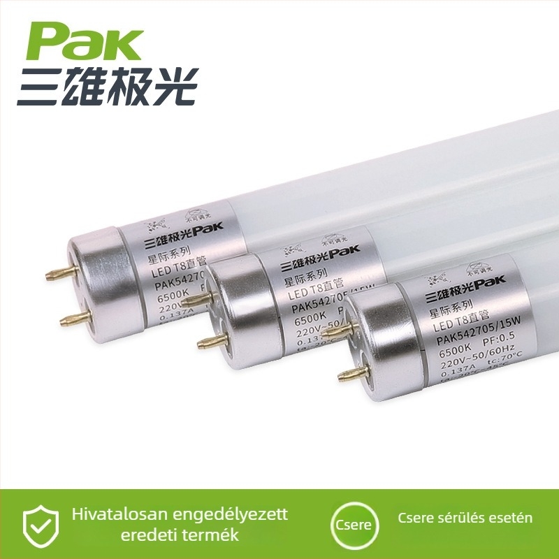 LED T8 cső, Interstellar sorozat, energiahatékony, 9W/11W/15W, melegfehér fény, hossz 1.2 m