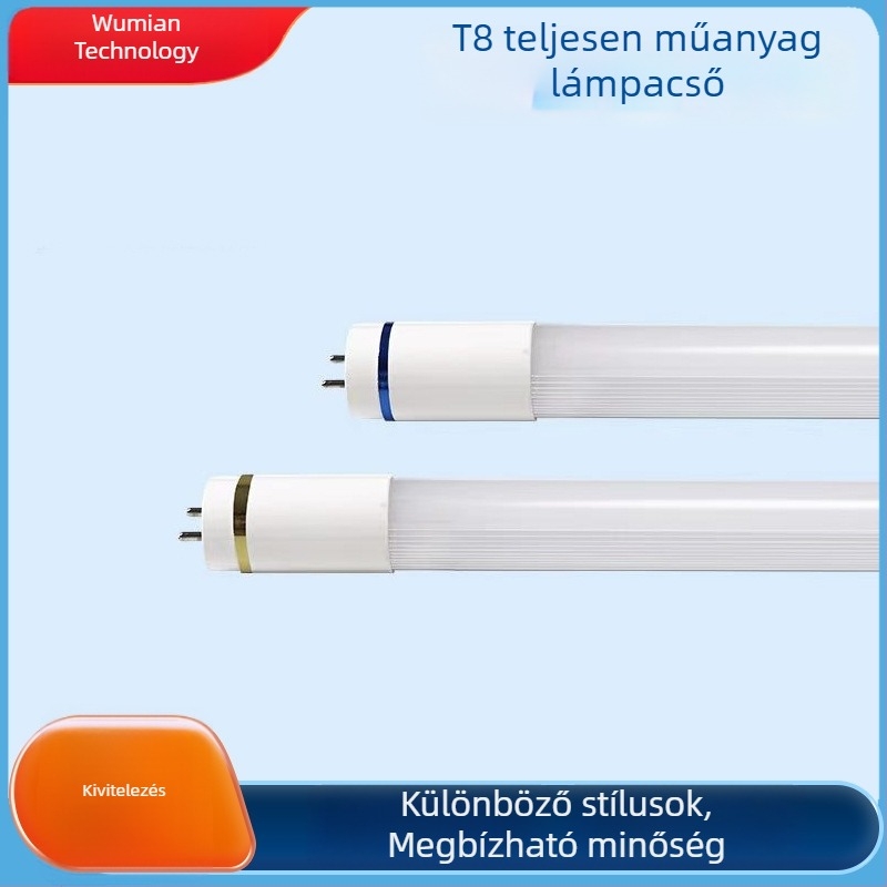 T8 LED üveg fénycső, G13, 1,2 m, 18 W, kettős végű energia-megtakarító