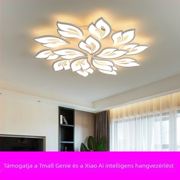 Új LED mennyezeti lámpa nappaliba, minimalistikus modern stílus, akril árnyékoló, kreatív világítás hálószobához és étkezőhöz.