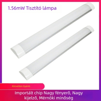 LED háromvédett tisztító lámpa tartóval, por- és nedvességálló, irodába és műhelybe, alacsony feszültségű DC12-36V, T8 fénycső, 1,2 m