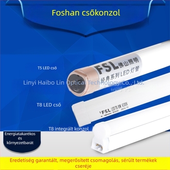 LED cső integrált tartóval T5/T8-hoz, RGB háromszínű helyettesítés fluoreszcens csövekre