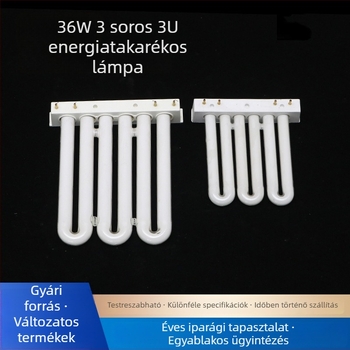 RGB fluoreszcens cső, 3 soros, 36W, 4-pin, konyha és fürdőszoba számára, energiatakarékos lámpa