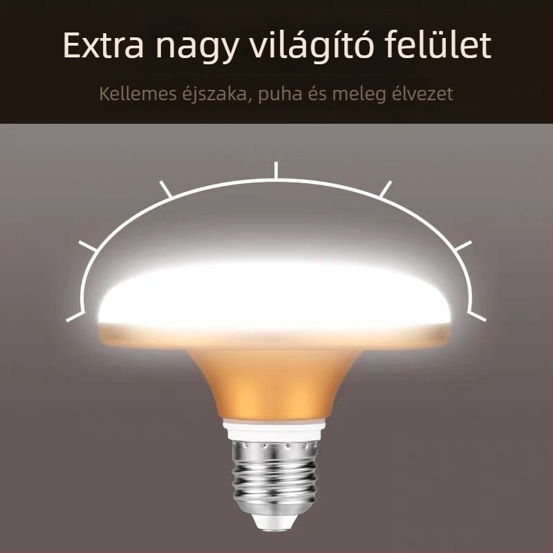 UFO LED izzó, E27-es foglalat, vízálló, nagy teljesítményű, energiatakarékos gömblámpa éjszakai piacokra