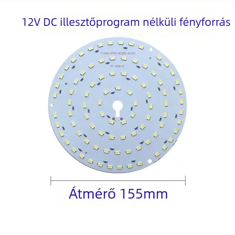 Driver nélküli 12V LED fényforrás panel, akkumulátorról működő retrofit éjszakai piacra
