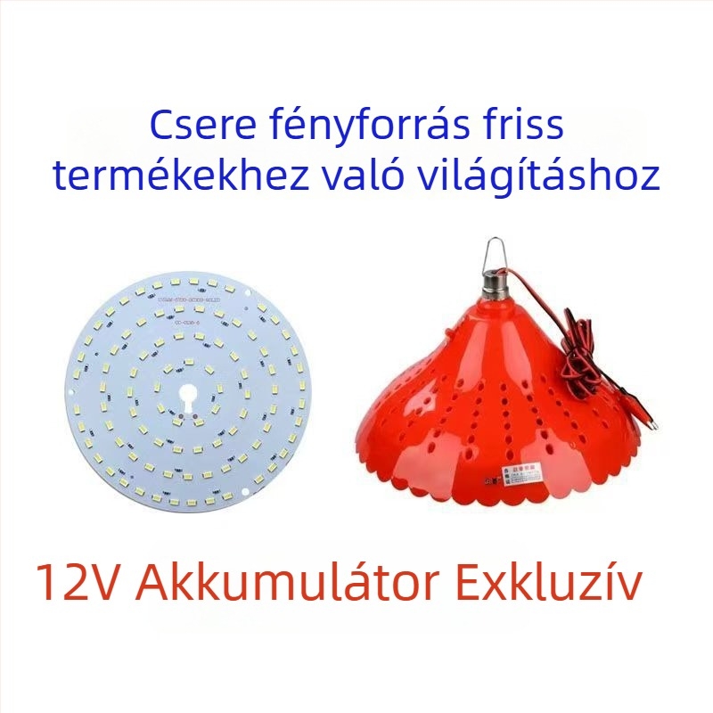 Driver nélküli 12V LED fényforrás panel, akkumulátorról működő retrofit éjszakai piacra