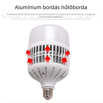 Nagy teljesítményű LED izzó, energiatakarékos, E27/E40 csavaraljzattal, belső világítás gyárakhoz, műhelyekhez, raktárakhoz