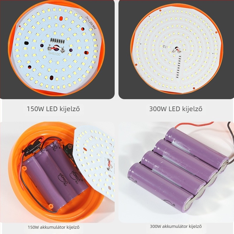 UFO alakú újratölthető USB LED lámpa, hordozható, 5V, 2000 lm, fényes