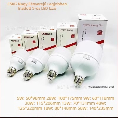 Kangge Lighting LED izzó E27-es foglalattal, energiatakarékos beltéri világítás, villogásmentes, nagy teljesítményű.