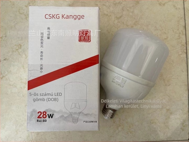Kangge Lighting LED izzó E27-es foglalattal, energiatakarékos beltéri világítás, villogásmentes, nagy teljesítményű.