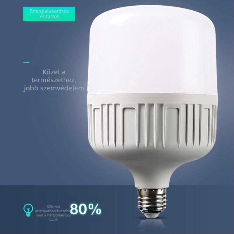 E27-es LED izzó, ultra fényes, háromszoros védelemmel, energiahatékony, flicker-mentes, otthoni és ipari használatra