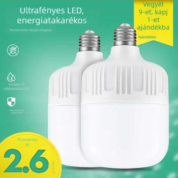 LED energiahatékony izzó, E27 csavaros foglalat, IP55 vízálló, 30W, otthoni világítás