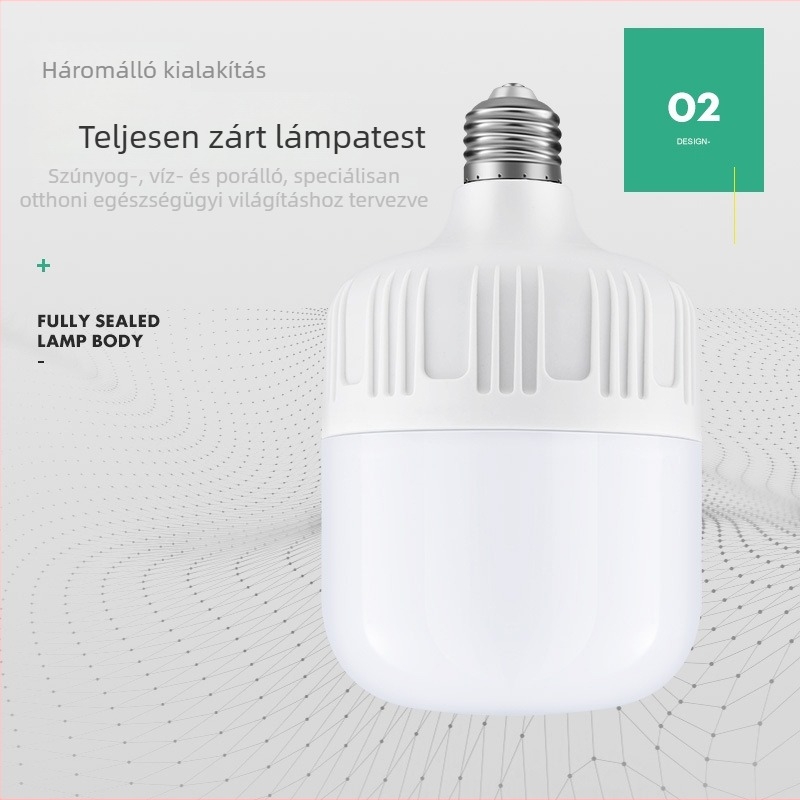 LED energiahatékony izzó, E27 csavaros foglalat, IP55 vízálló, 30W, otthoni világítás