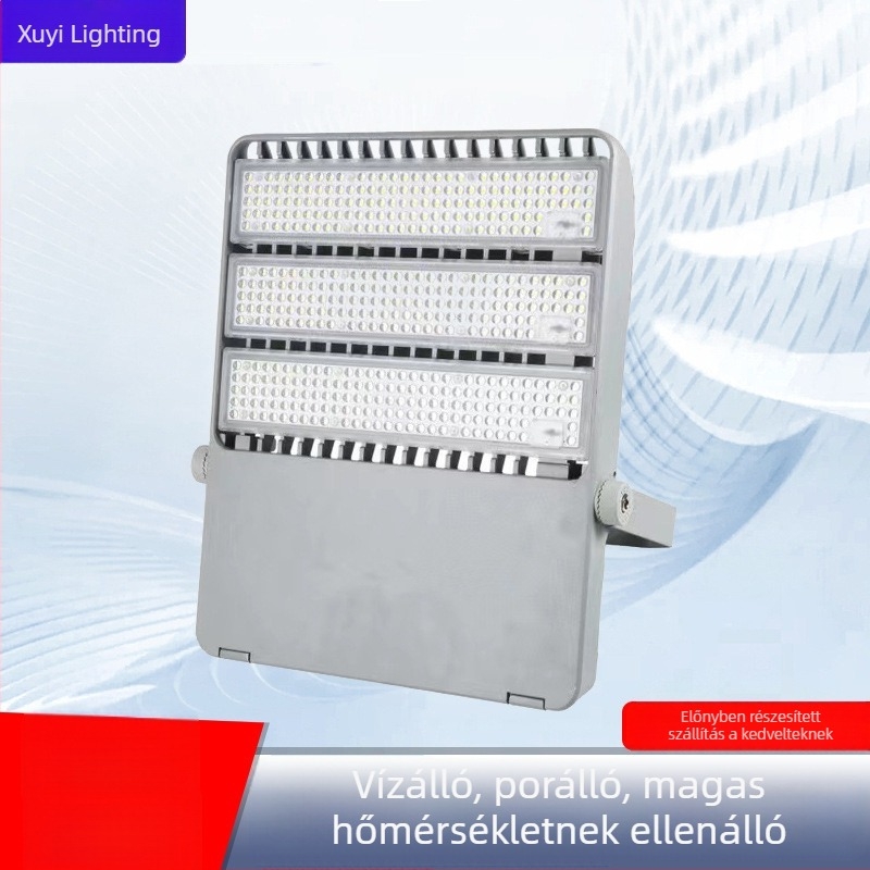 Kültéri LED flood lámpa, 100–400W, IP66, alumínium ház, 16000 lm, 4000K fehér, stadionok, terek és útvonalak világítására