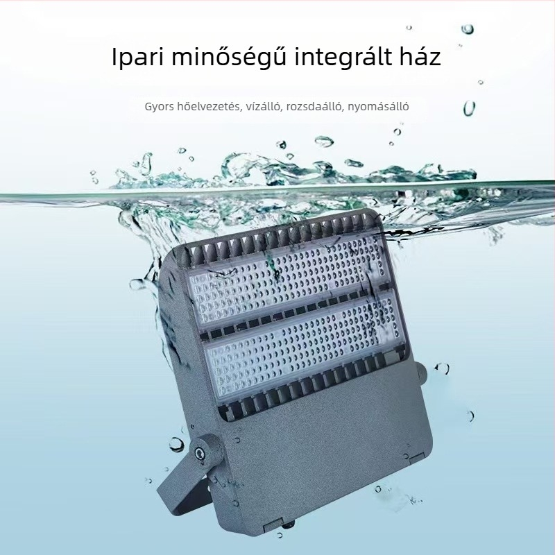Kültéri LED flood lámpa, 100–400W, IP66, alumínium ház, 16000 lm, 4000K fehér, stadionok, terek és útvonalak világítására