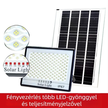 Napelemes kültéri LED-fényszóró csillagos ég hatású – tájképi falakhoz és kerthez