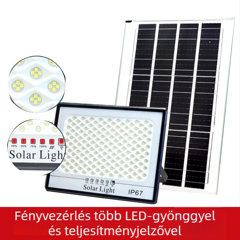 Napelemes kültéri LED-fényszóró csillagos ég hatású – tájképi falakhoz és kerthez