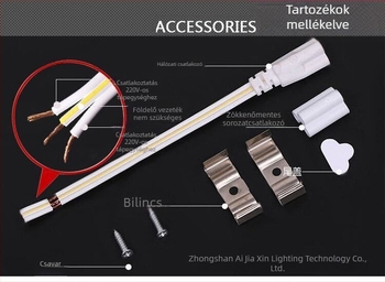 T8 integrált LED cső lámpa kapcsolóval, kollégiumi asztali lámpa