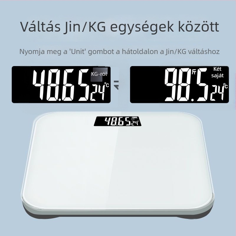 Digitális testtömeg-mérleg otthoni használatra – felnőtteknek és diákoknak