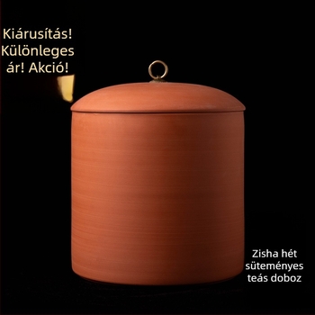 Puer tea cake tároló kerámia – lila agyagból készült teafőző tartó, ajándékdoboza