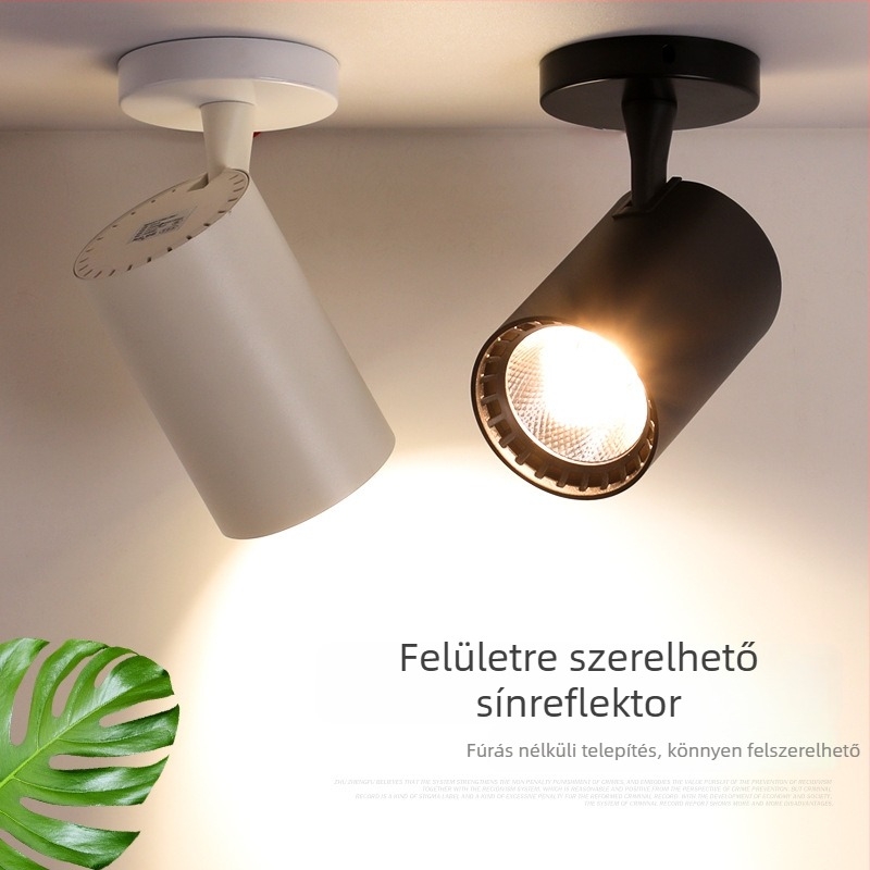 LED COB sínvilágítás – felületre szerelt spot a boltokhoz, ultra fényes mennyezeti világítás a háttérfalhoz