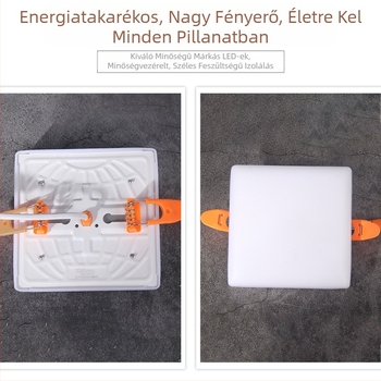 Otthoni irodai LED panel, keret nélküli mennyezeti downlight, állítható spot, kivágási nyílás 70-200 mm, nagy fényerő