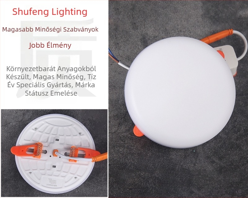 Otthoni irodai LED panel, keret nélküli mennyezeti downlight, állítható spot, kivágási nyílás 70-200 mm, nagy fényerő