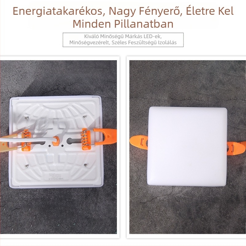 Otthoni irodai LED panel, keret nélküli mennyezeti downlight, állítható spot, kivágási nyílás 70-200 mm, nagy fényerő
