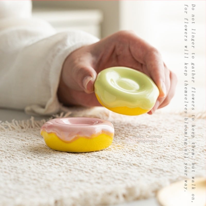 Felhőalapú porcelán dísz fánk formájú - DIY forgó dísz