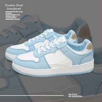 Férfiak számára tavaszi casual sneaker vastag talppal, légáteresztő hálós belsővel, PU felsőrész, alacsony fazon, kerek orrú, mindennapi viselet