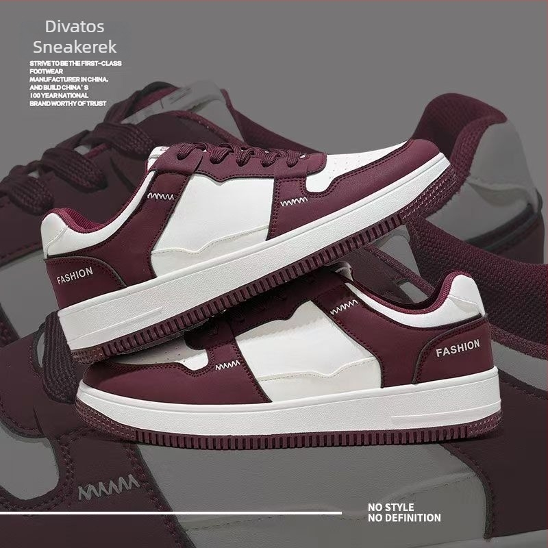 Férfiak számára tavaszi casual sneaker vastag talppal, légáteresztő hálós belsővel, PU felsőrész, alacsony fazon, kerek orrú, mindennapi viselet